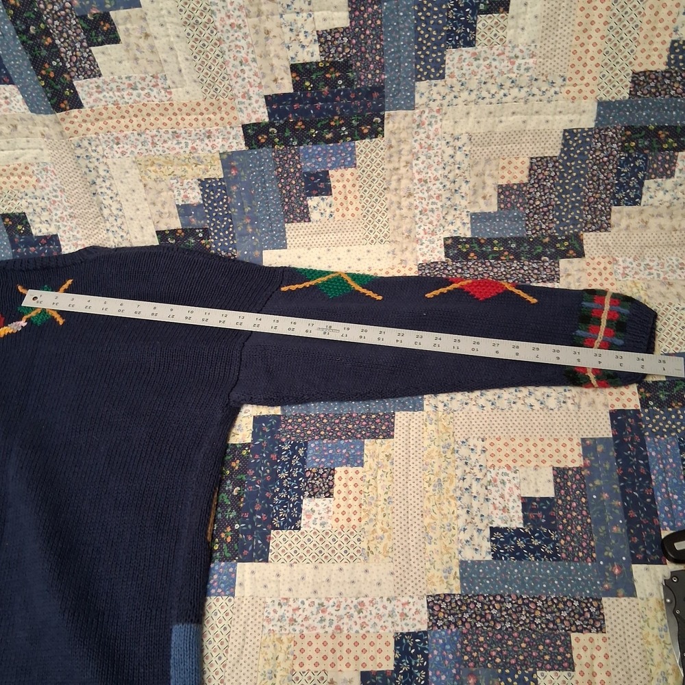 VTG Signatures Northern Isles II School Teacher Cardigan Hand Knitted 2X Teddy - Picture 11 of 12